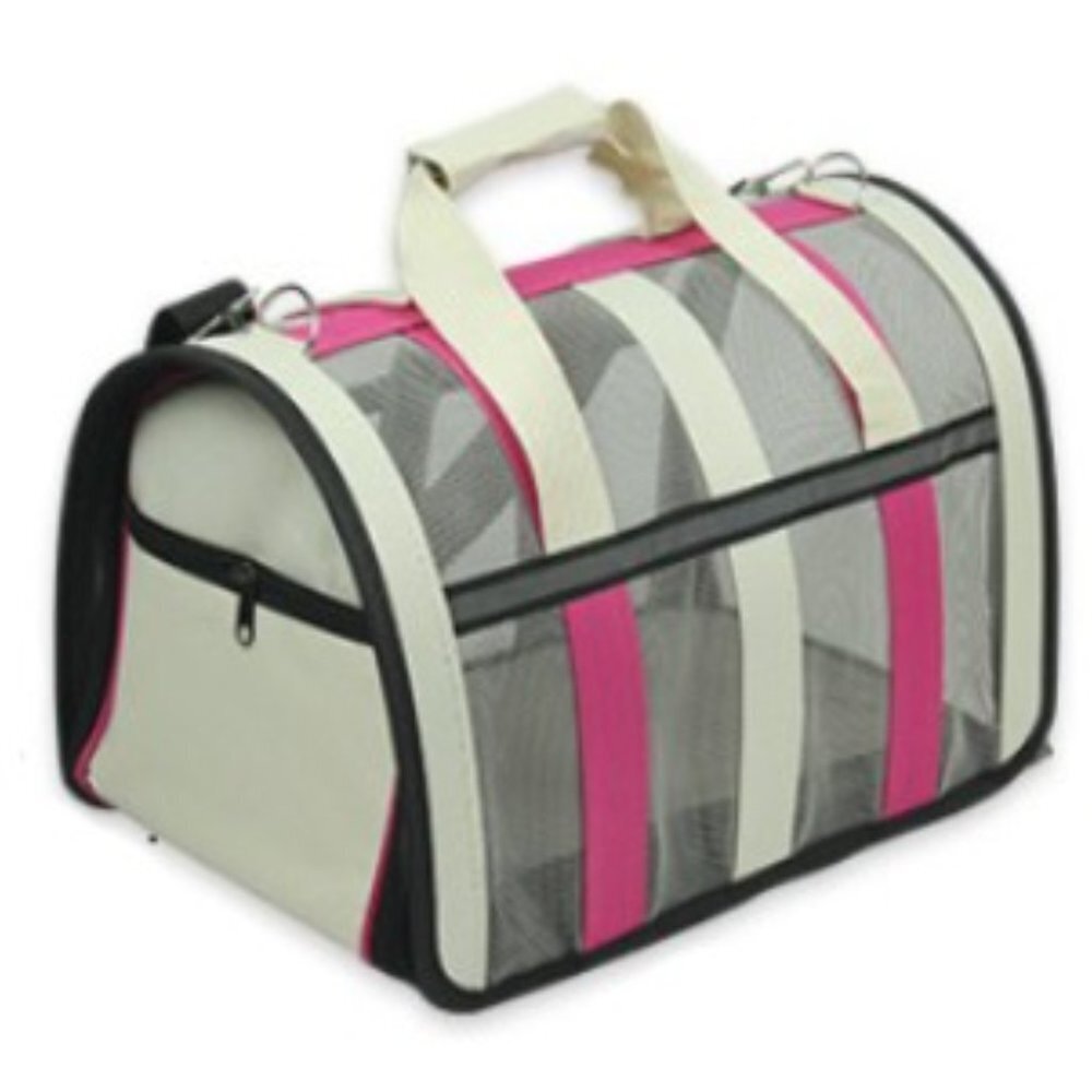 Pet Carrier, Pink Stripe